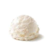 Lychee jasmine ice cream scoop